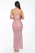 Load image into Gallery viewer, Sxy Back Sequin Maxi Dress
