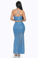 Load image into Gallery viewer, Sxy Back Sequin Maxi Dress

