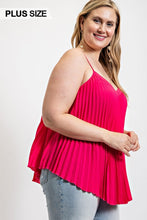 Load image into Gallery viewer, Pleated Tank Top With Adjustable Strap
