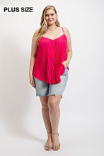 Load image into Gallery viewer, Pleated Tank Top With Adjustable Strap
