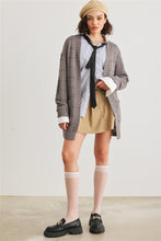 Load image into Gallery viewer, Knit Two Pocket Long Sleeve Open Front Cardigan
