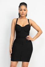 Load image into Gallery viewer, Sweetheart Wide Strap Bandage Dress
