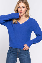 Load image into Gallery viewer, Dolman Slv Strappy Open Back Sweater
