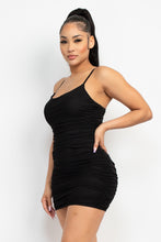 Load image into Gallery viewer, Ruched Scoop Neck Bodycon Dress
