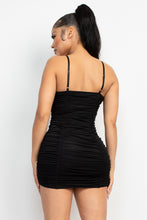 Load image into Gallery viewer, Ruched Scoop Neck Bodycon Dress
