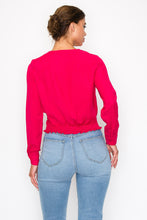 Load image into Gallery viewer, Front Wrap Surplice Neck Top
