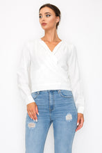 Load image into Gallery viewer, Front Wrap Surplice Neck Top
