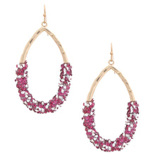 Load image into Gallery viewer, Beaded Teardrop Dangle Earring
