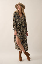 Load image into Gallery viewer, A Floral Print, Midi Dress
