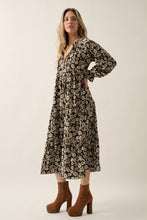Load image into Gallery viewer, A Floral Print, Midi Dress
