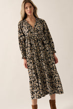 Load image into Gallery viewer, A Floral Print, Midi Dress
