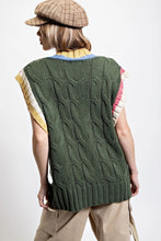 Load image into Gallery viewer, Multi Color Knitted Sweater Vest
