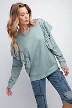 Load image into Gallery viewer, Double Ruffle Sleeves Top
