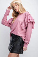 Load image into Gallery viewer, Double Ruffle Sleeves Top
