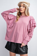 Load image into Gallery viewer, Double Ruffle Sleeves Top

