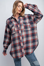Load image into Gallery viewer, Washed Plaid Button Down Shirt
