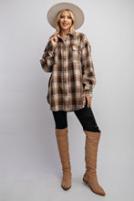 Load image into Gallery viewer, Washed Plaid Button Down Shirt
