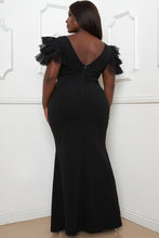 Load image into Gallery viewer, Mesh Tulle Shoudler Plus Size Maxi Dress
