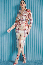 Load image into Gallery viewer, Satin Blouse With Skirt Set
