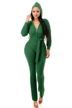 Load image into Gallery viewer, Monroe Hooded Jumpsuit
