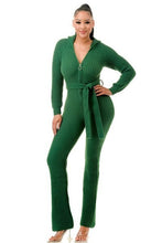 Load image into Gallery viewer, Monroe Hooded Jumpsuit
