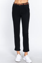 Load image into Gallery viewer, Cotton-span Twill Belted Long Pants
