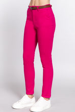 Load image into Gallery viewer, Cotton-span Twill Belted Long Pants
