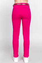 Load image into Gallery viewer, Cotton-span Twill Belted Long Pants
