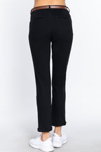 Load image into Gallery viewer, Cotton-span Twill Belted Long Pants
