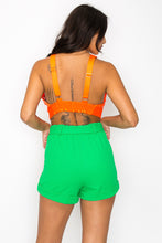 Load image into Gallery viewer, Smock V-neck Satin Bra Top
