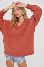 Load image into Gallery viewer, V Neck Oversized Sweater
