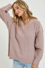 Load image into Gallery viewer, V Neck Oversized Sweater
