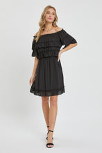 Load image into Gallery viewer, Off Shoulder Ruffle Dress
