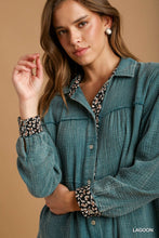 Load image into Gallery viewer, Mineral Wash Cotton Gauze Tiered Dress
