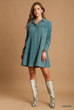 Load image into Gallery viewer, Mineral Wash Cotton Gauze Tiered Dress
