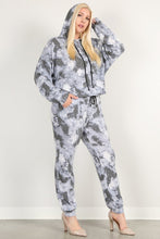 Load image into Gallery viewer, Tie Dye Print Pullover Hoodie And Sweatpants
