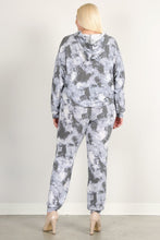 Load image into Gallery viewer, Tie Dye Print Pullover Hoodie And Sweatpants
