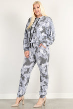 Load image into Gallery viewer, Tie Dye Print Pullover Hoodie And Sweatpants
