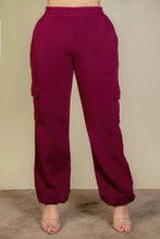 Load image into Gallery viewer, Plus Size Side Pocket Drawstring Waist Sweatpants
