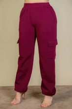 Load image into Gallery viewer, Plus Size Side Pocket Drawstring Waist Sweatpants
