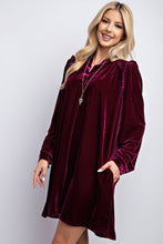 Load image into Gallery viewer, Mini Ruffle Detailing Velvet Dress
